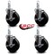 Service Caster Regency 600CASTPRE4P Replacement Caster Set with Brakes, 4PK REG-SCC-SQ20S514-POS-TLB-34-4 - alternate 2
